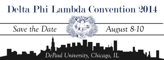 Delta Phi Lambda Convention Save the Date (2014)