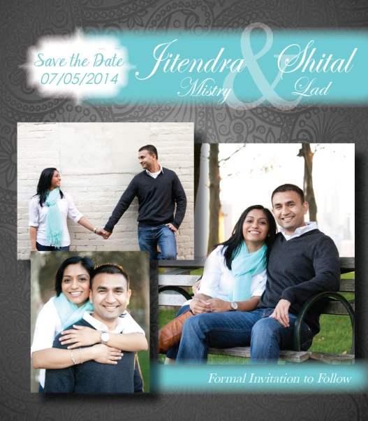 Save the Date for Shital and Jitendra's Wedding (2014)